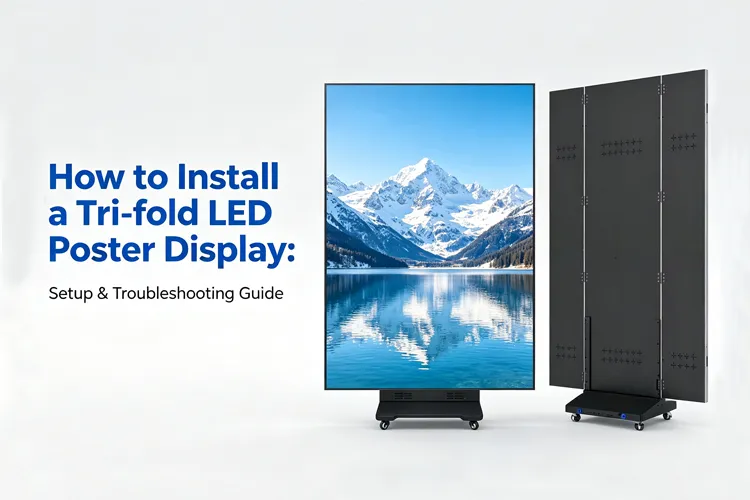 How to Install a Tri-fold LED Poster Display: Setup & Troubleshooting Guide